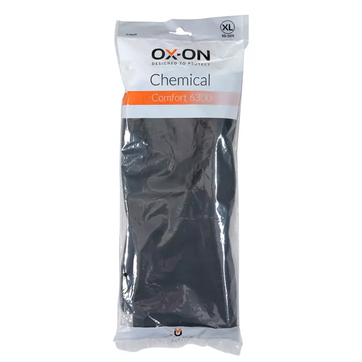 OX-ON Cemical Comfort 6300 kemikaliebeskyttelseshandsker, Sort, large image number 3