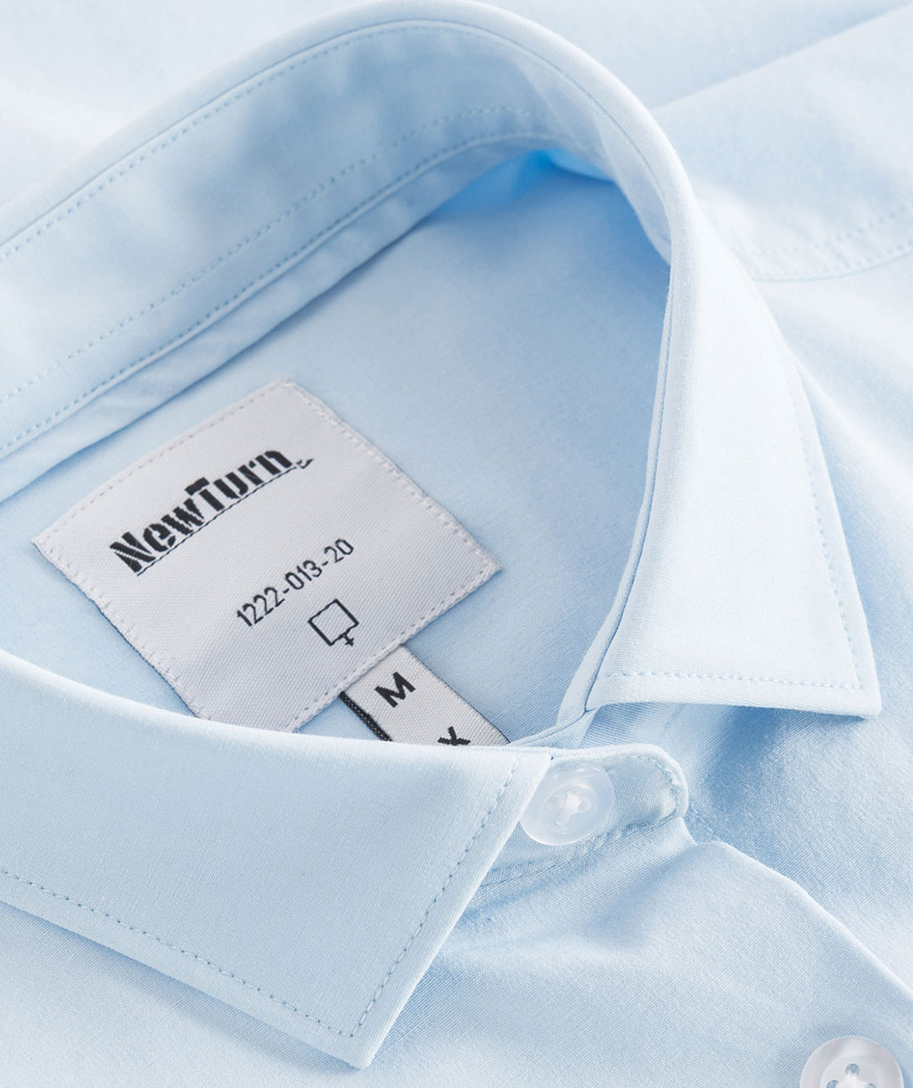 NewTurn Super Stretch Slim Slim fit skjorta dam, Ljus Bl&aring;, large image number 3