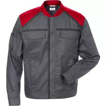 Fristads work jacket 4555, Grey/Red