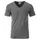 James & Nicholson T-shirt with chestpocket, Black-heather, Black-heather, swatch
