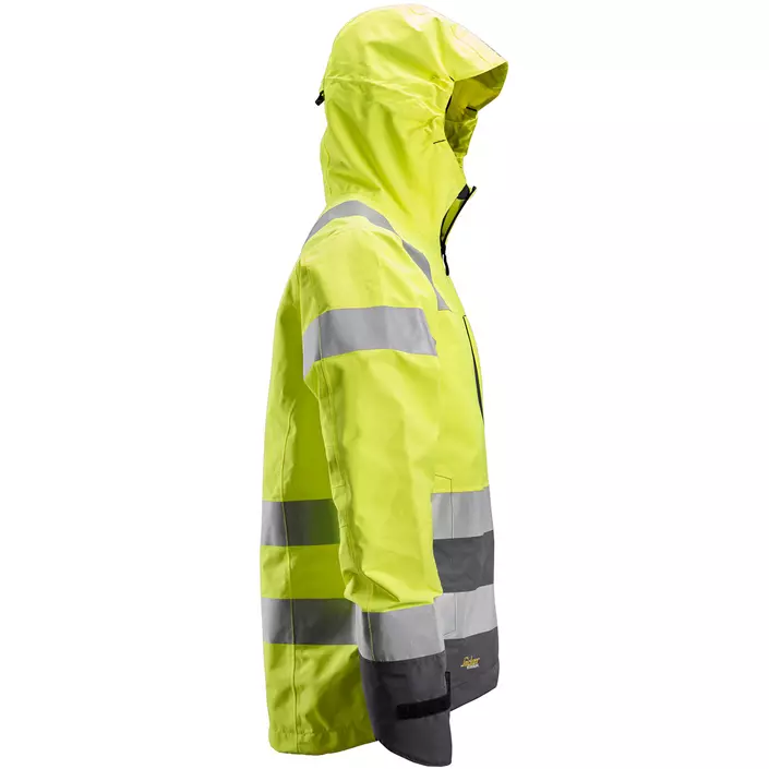 Snickers AllroundWork shell jacket 1330, Hi-Vis Gul/Steel Grey, large image number 1