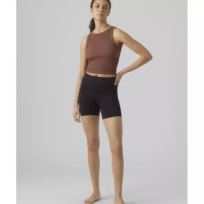 Vero Moda VMJACKIE korte sømløse dame indershorts, Black, large image number 4
