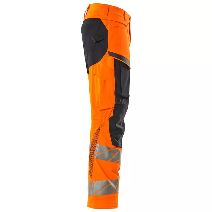 Mascot Accelerate Safe work trousers full stretch, Hi-Vis Orange/Dark Marine, large image number 2
