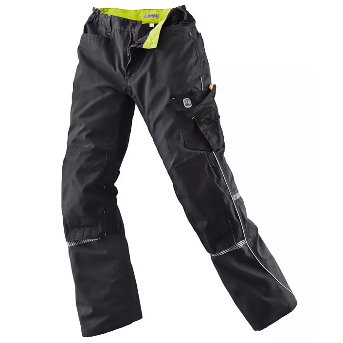 Terrax work trousersfor kids, Black/Lime, large image number 0