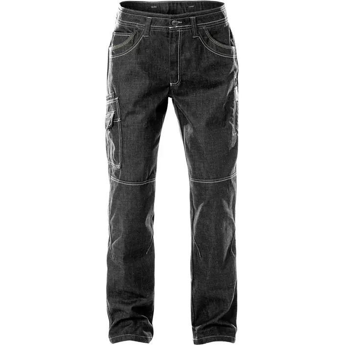 Fristads denim trousers 273, Black, large image number 0