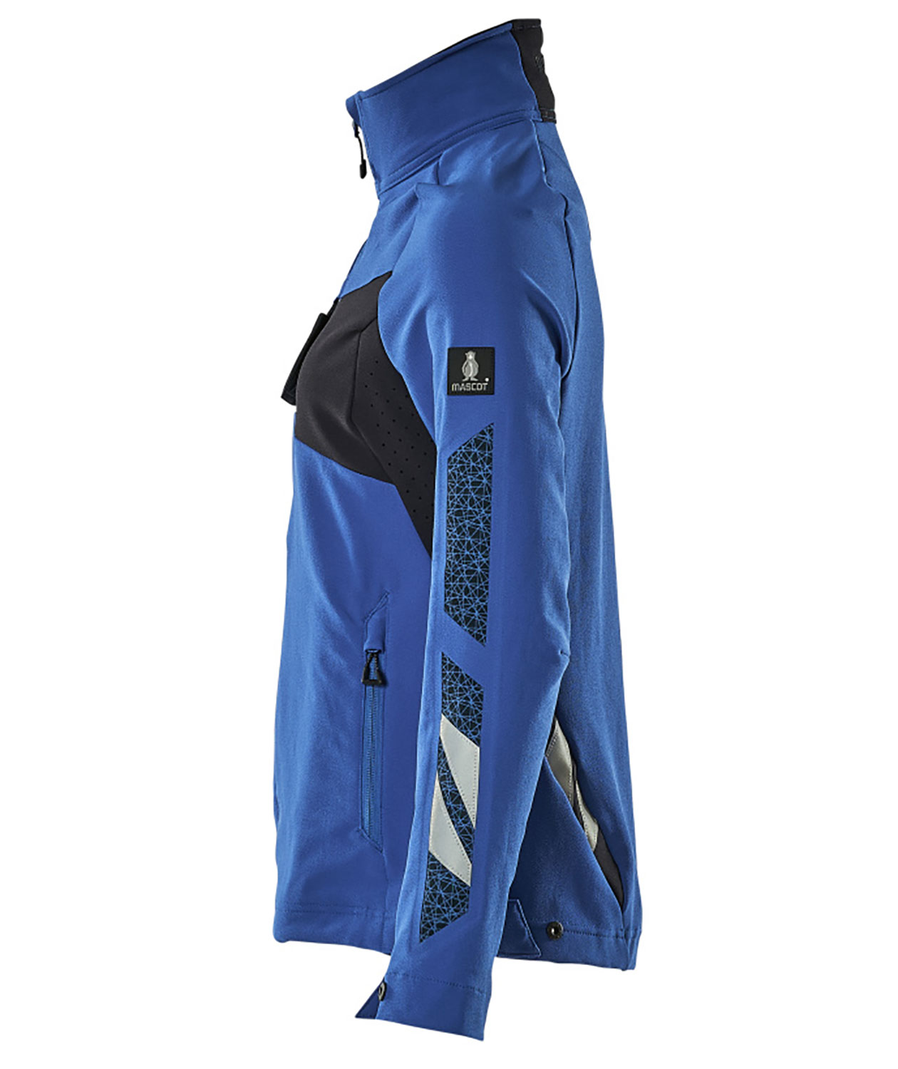 Mascot Accelerate women's jacket full stretch, Azure Blue/Dark Navy, large image number 3