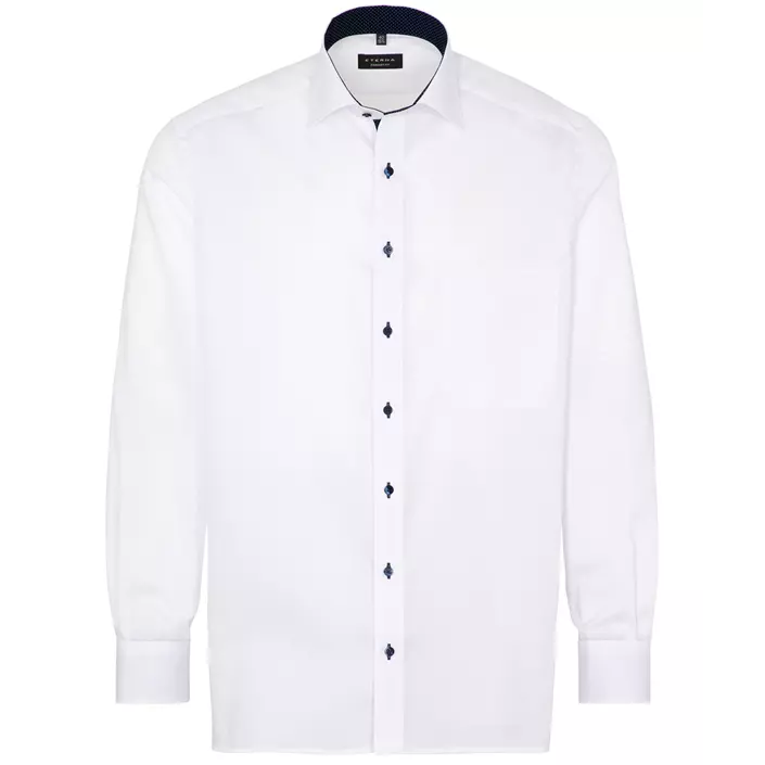 Eterna Fein Oxford Comfort fit Hemd, White, large image number 0