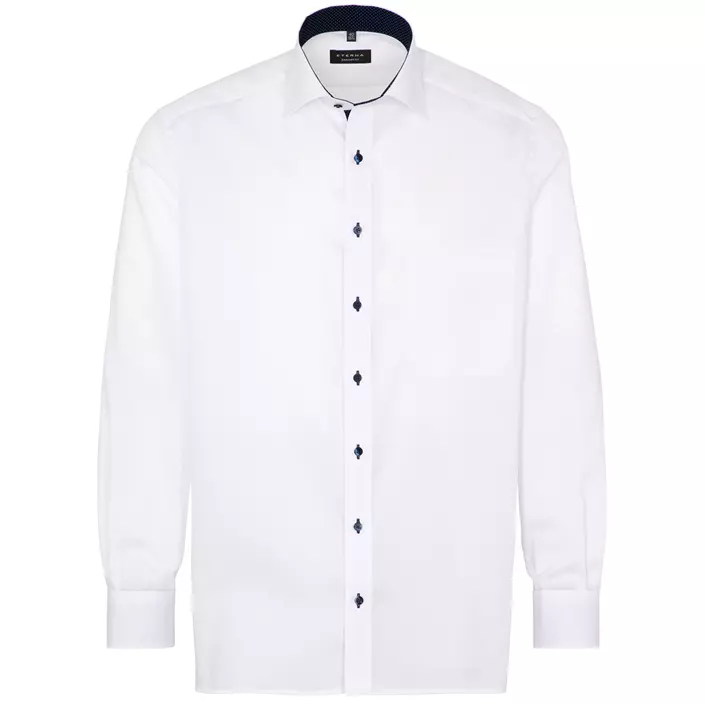 Eterna Fein Oxford Comfort fit skjorte, White , large image number 0