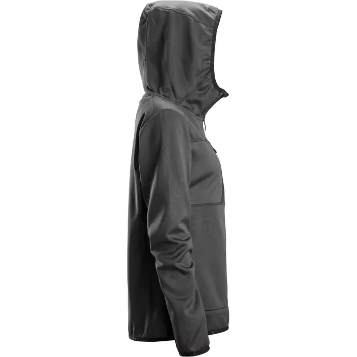 Snickers AllroundWork women's fleece hoodie 8057, Steel Grey, large image number 2