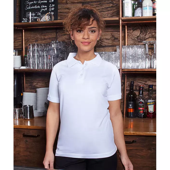 Karlowsky dame polo T-shirt, Hvid, large image number 1