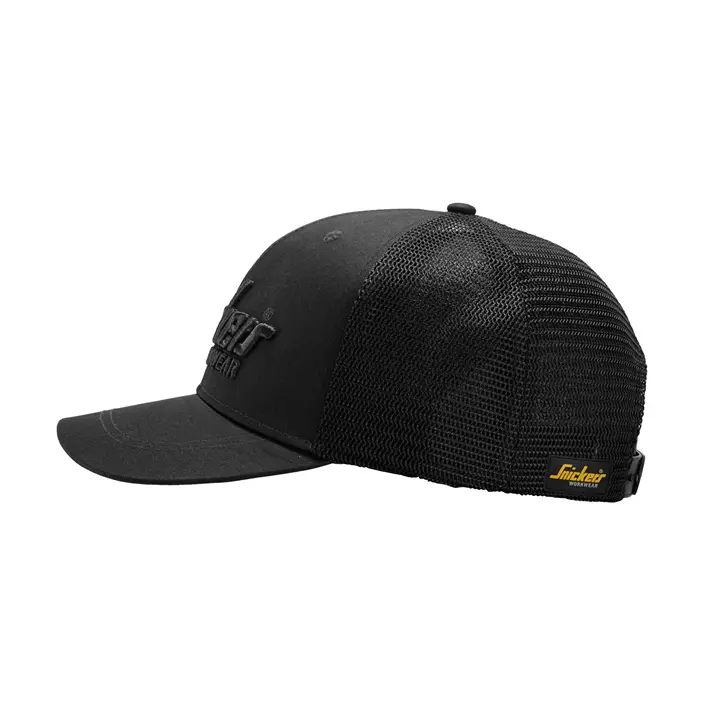 Snickers Trucker cap 9001, Black/Black, Black/Black, large image number 3