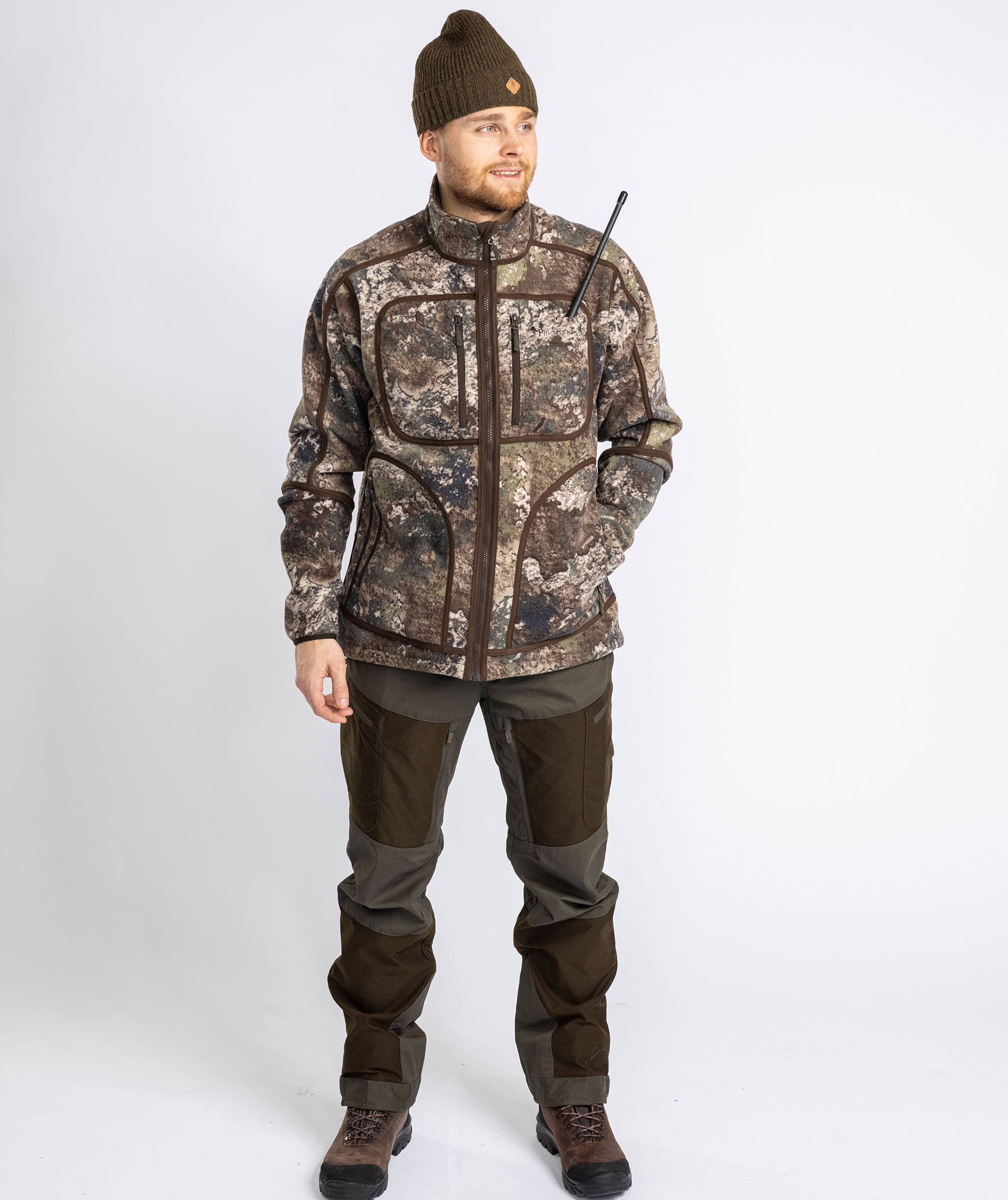 Pinewood&nbsp;Furudal Reversible Camou fleecejakke, Hunting Brown/Strata, large image number 2