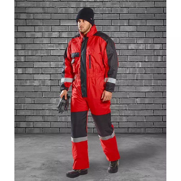 Portwest winter coverall, Red, large image number 1