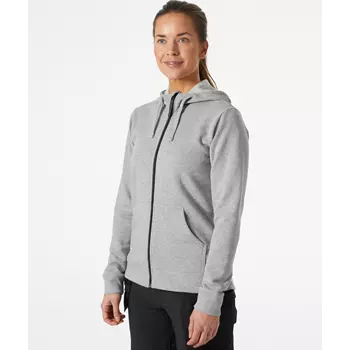 Helly Hansen Classic hoodie med dragkedja dam, Grey melange