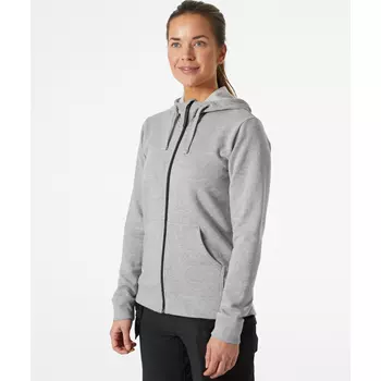 Helly Hansen Classic women's hoodie with zipper, Grey melange