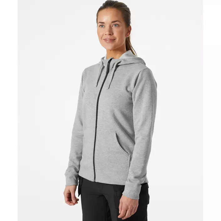 Helly Hansen Classic women's hoodie with zipper, Grey melange, large image number 1