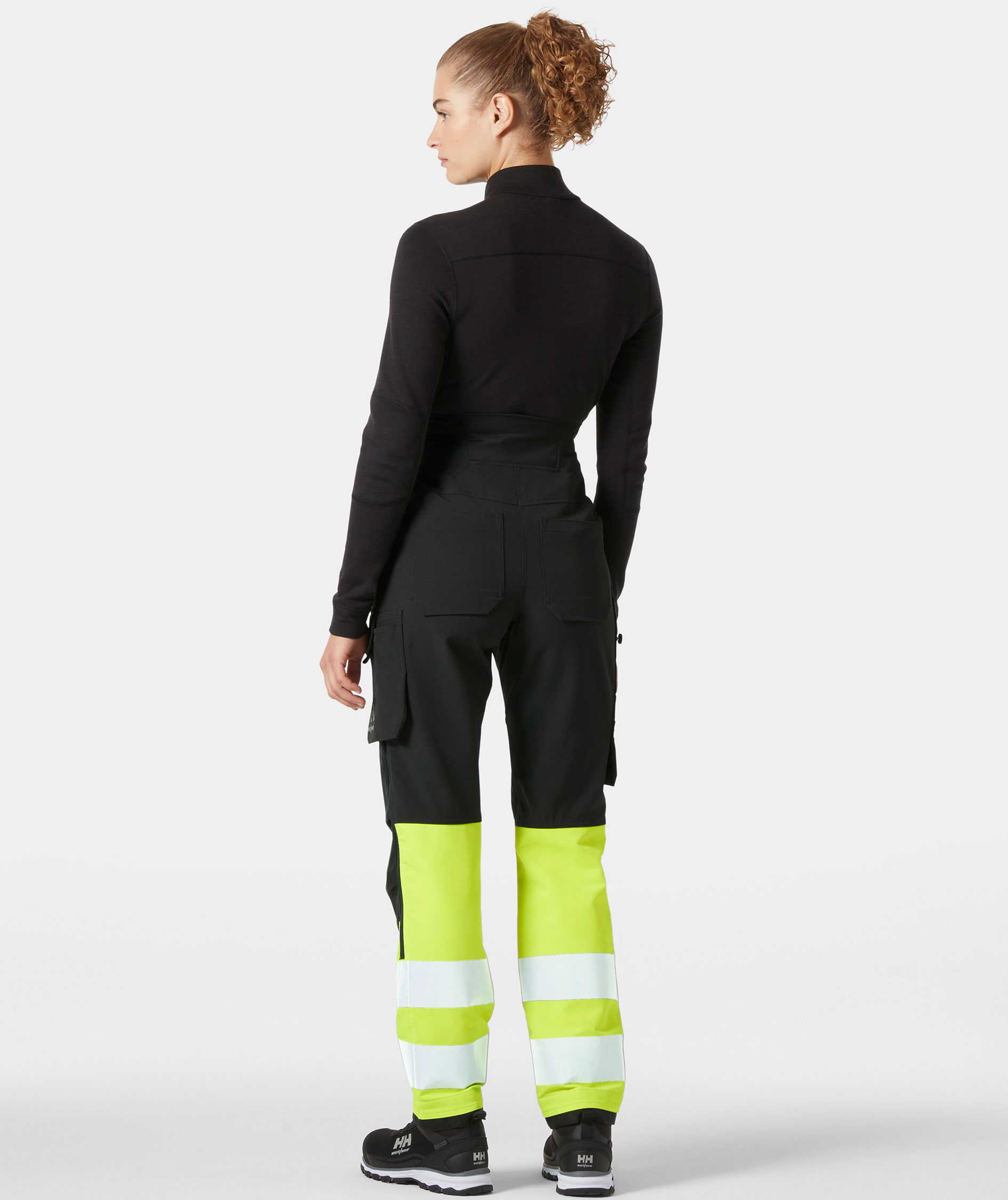 Helly Hansen Alna 4X mammabyxa full stretch, Varsel Gul/Ebony