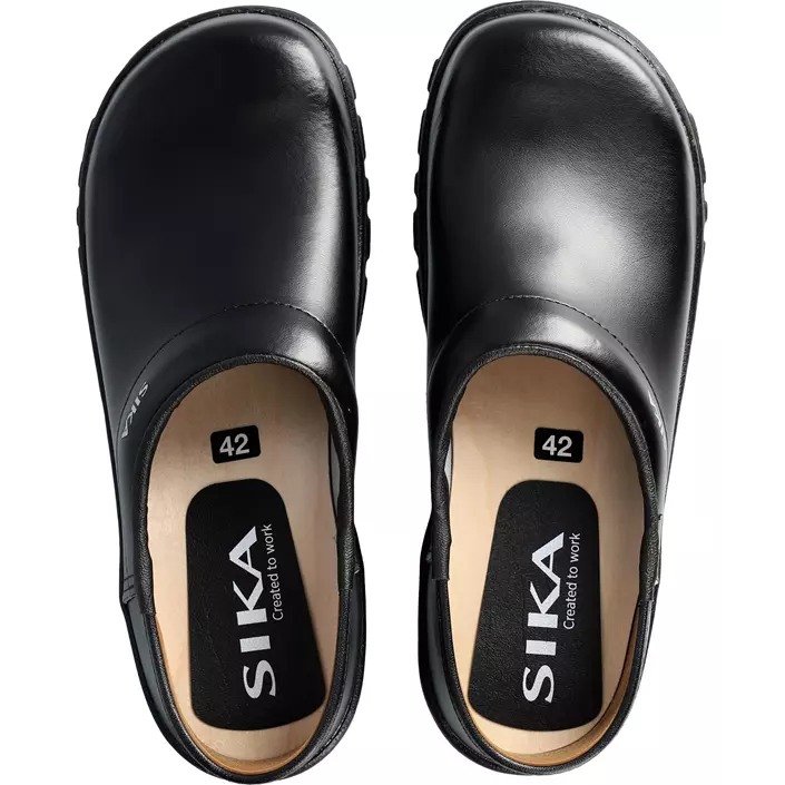 Sika Comfort clogs with heel cover OB, Black, large image number 3