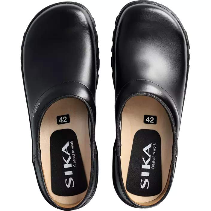 Sika Comfort clogs with heel cover OB, Black, large image number 3