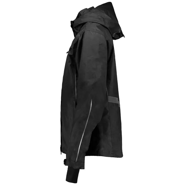 Pitch Stone Active-Pro Zip-in regnjakke, Black, large image number 6