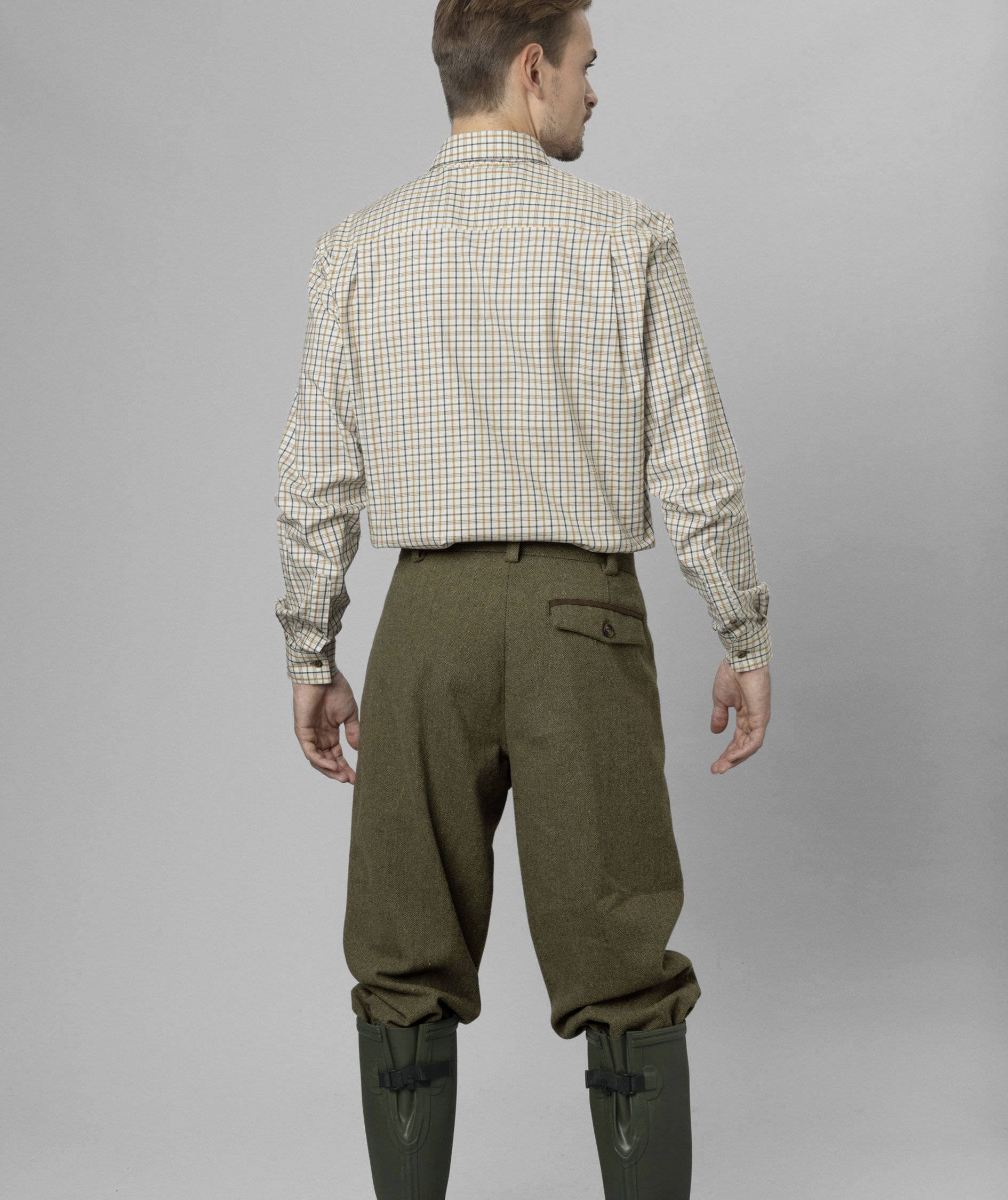 Seeland Oxford Shooting shirt, Classic blue/Classic brown check, large image number 3