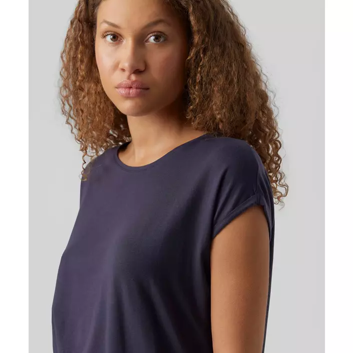 Vero Moda VMAVA PLAIN dame T-shirt, Night Sky, large image number 3