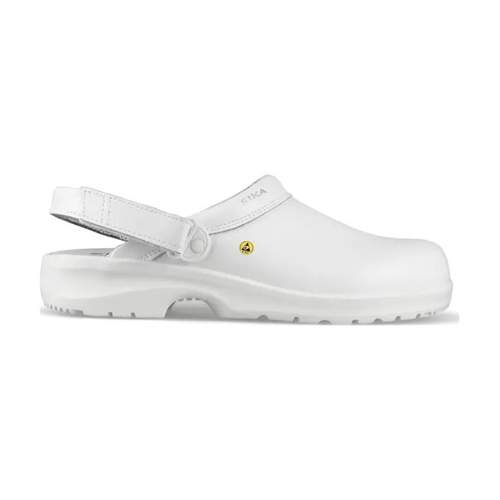 Sika Fusion clogs with heel strap OB, White, large image number 1