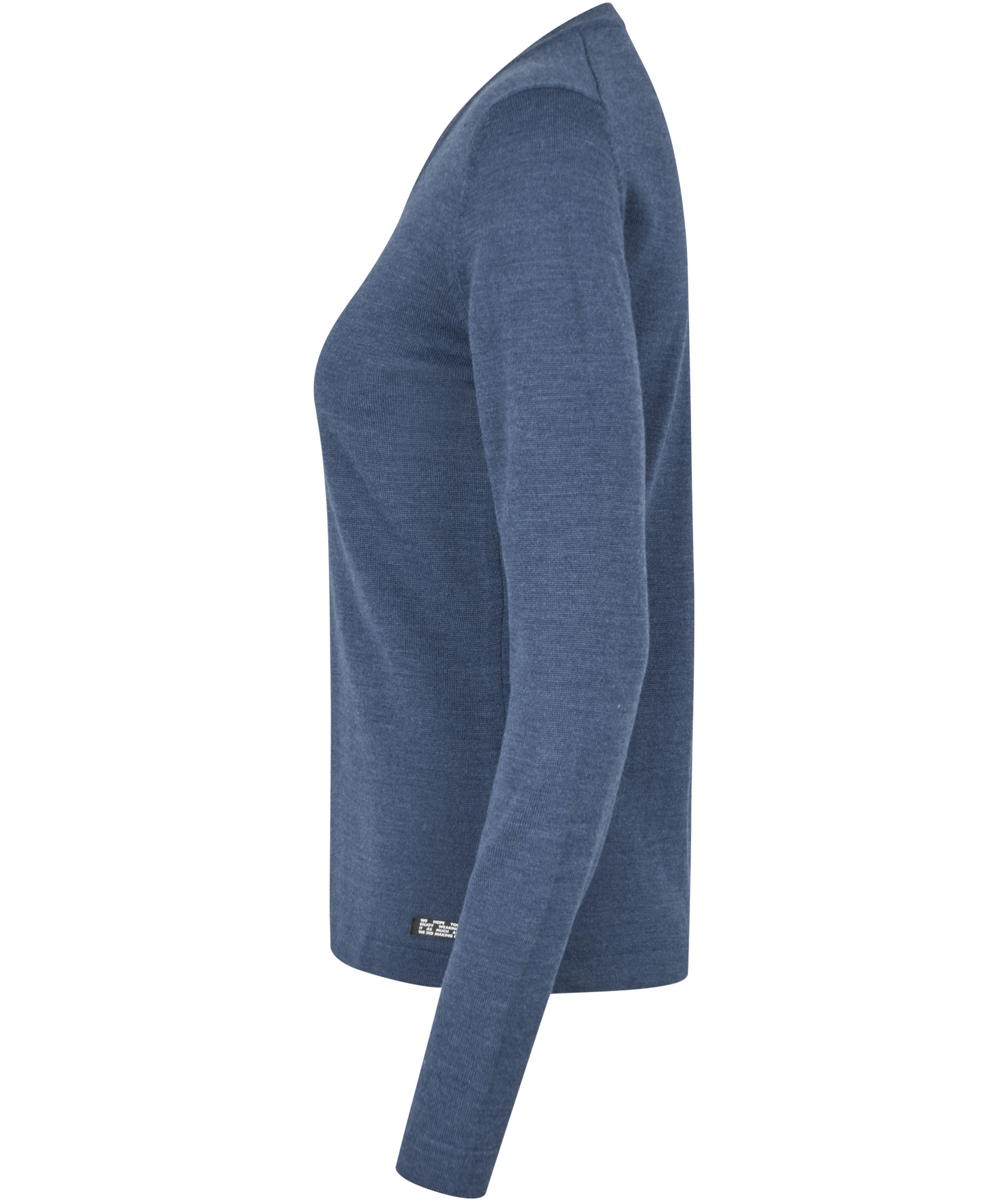 Seven Seas Damen Strickpullover mit Wolle, Blau Melange, large image number 3