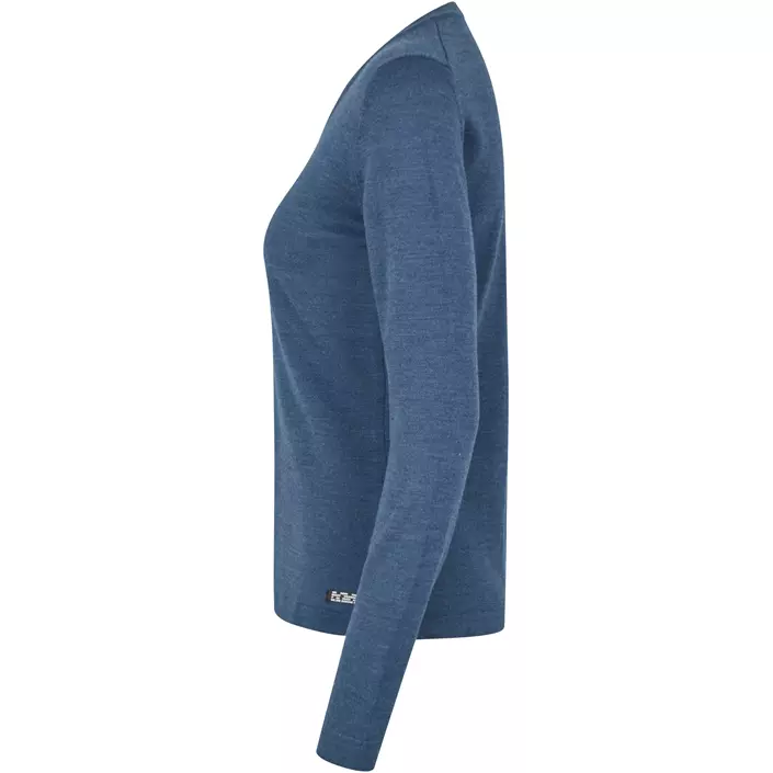Seven Seas Damen Strickpullover mit Wolle, Blau Melange, large image number 3