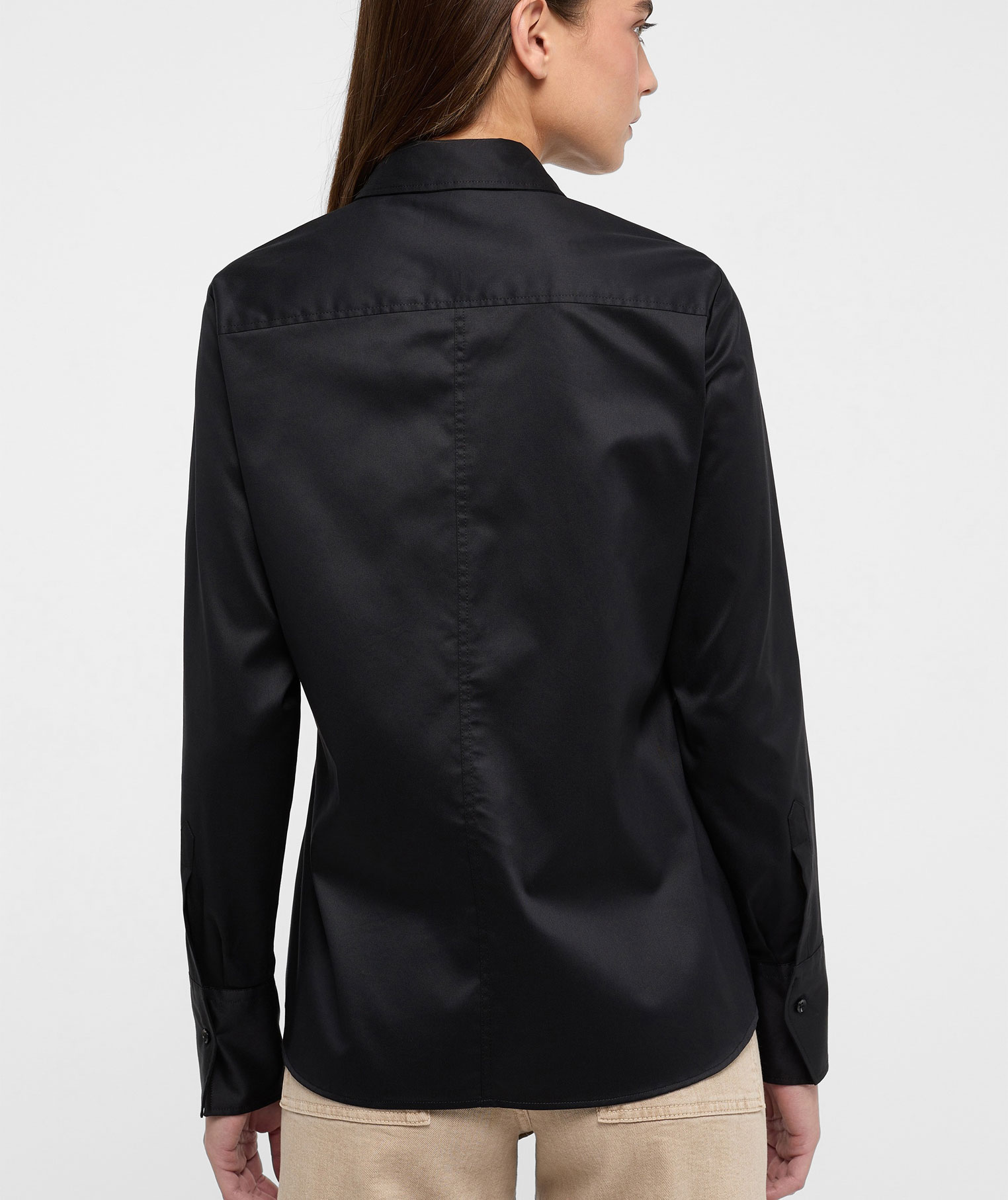 Eterna Cover modern fit Damenhemd, Black, large image number 2