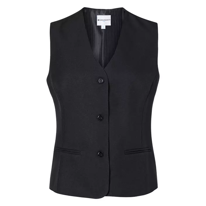 Karlowsky Basic women's server waistcoat, Black, large image number 0