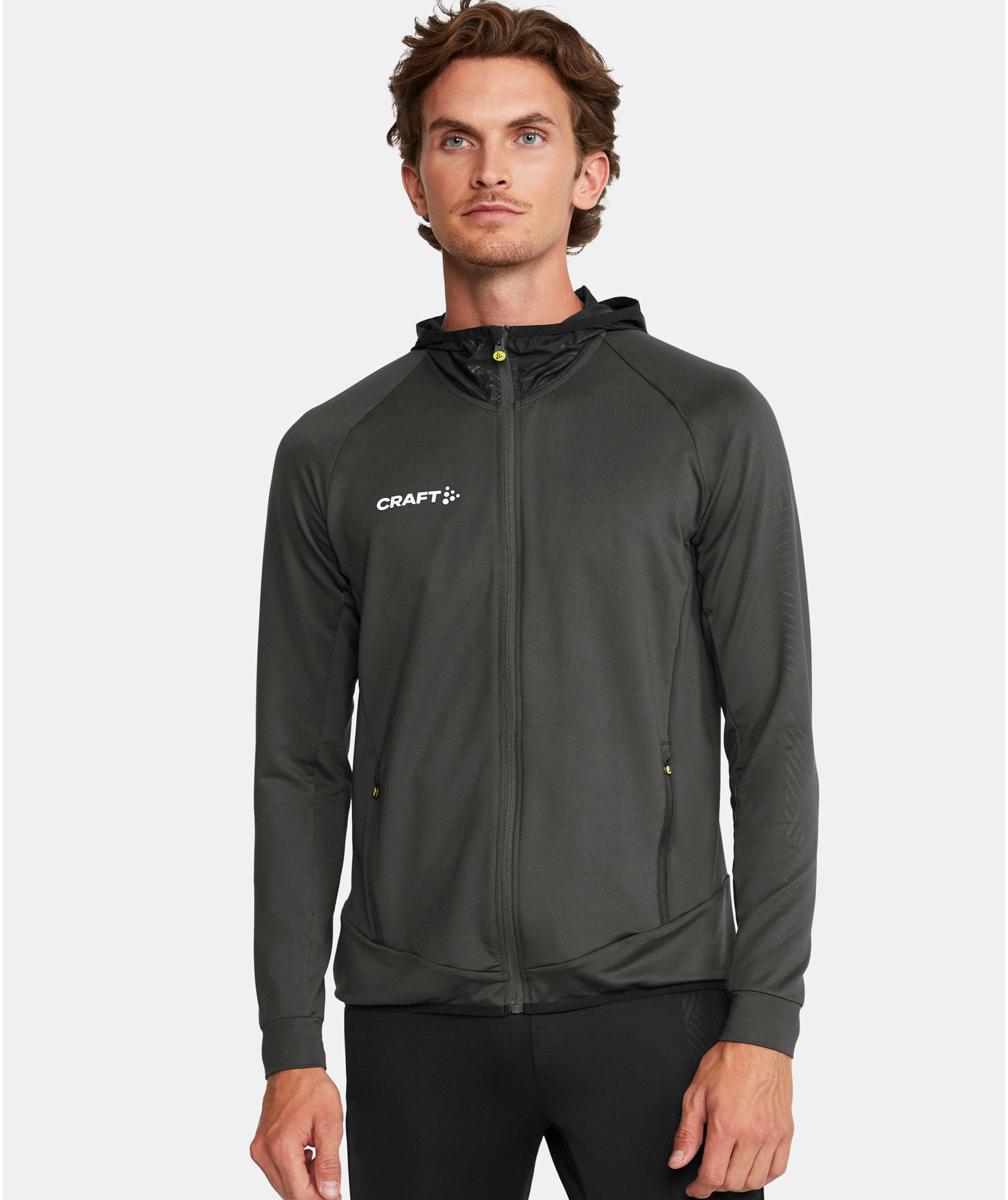 Craft Extend h&aelig;ttetr&oslash;je med lynl&aring;s, Asphalt, large image number 7