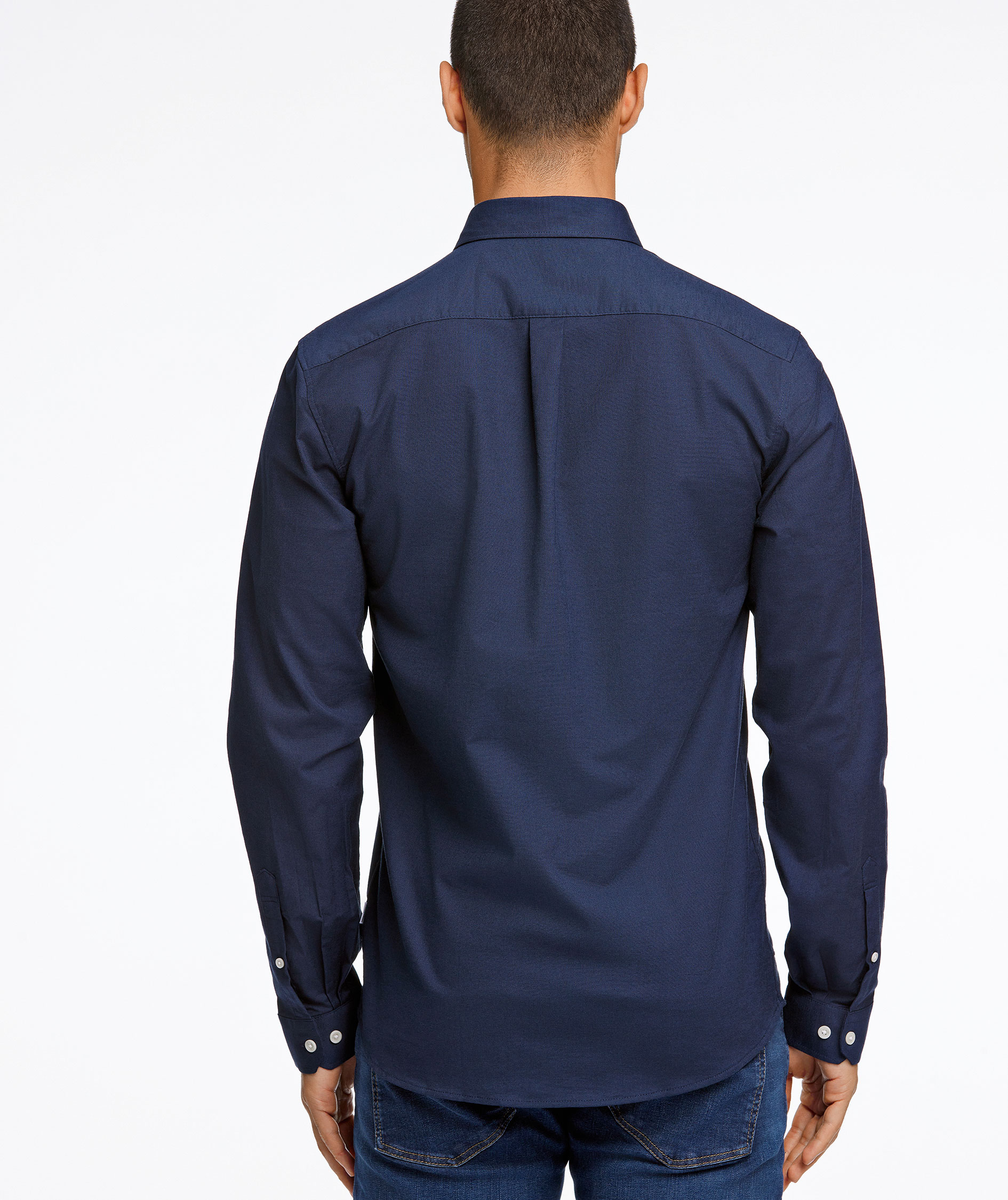 Lindbergh Oxford Superflex Hemd, Navy Mix, large image number 6