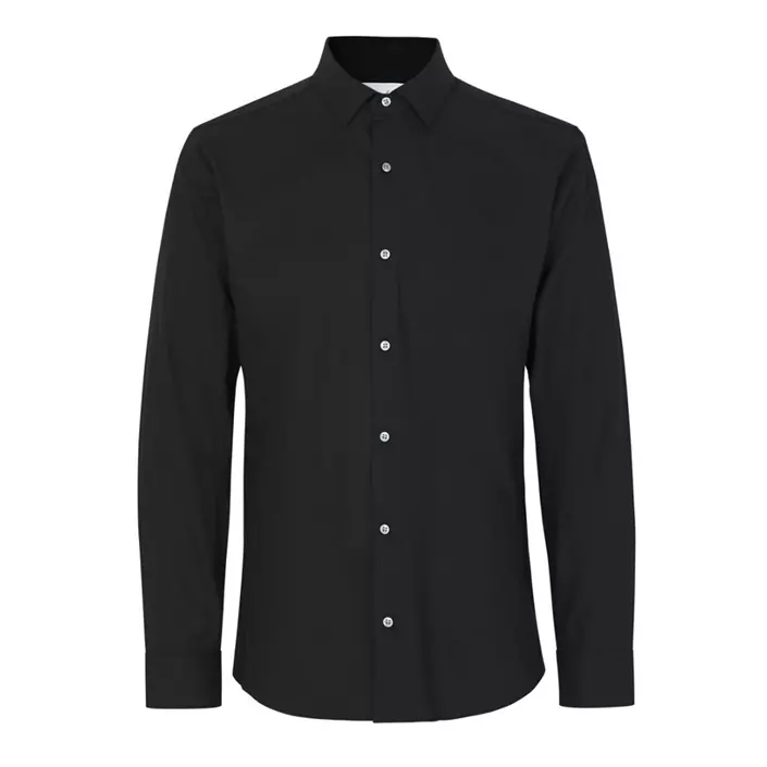 Seven Seas hybrid Slim fit skjorta, Svart, large image number 0