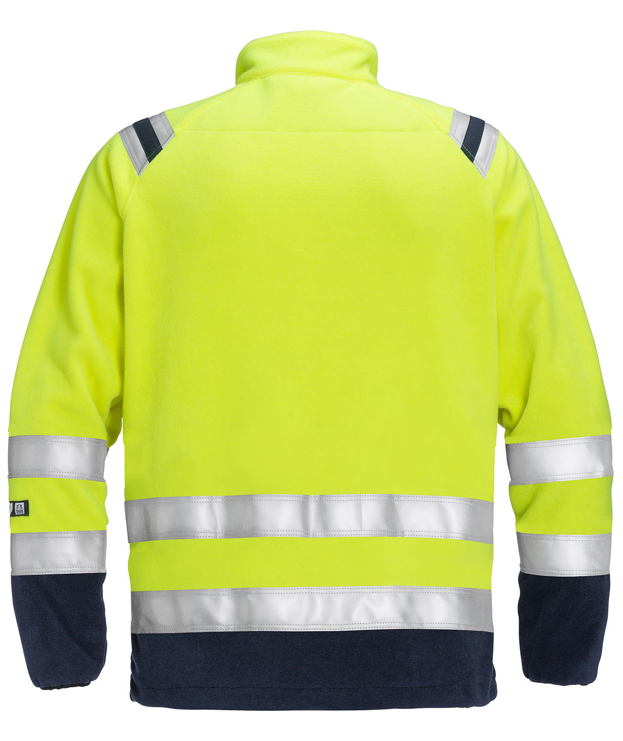 Fristads Flamestat fleecejacka 4063, Varsel gul/marinbl&aring;