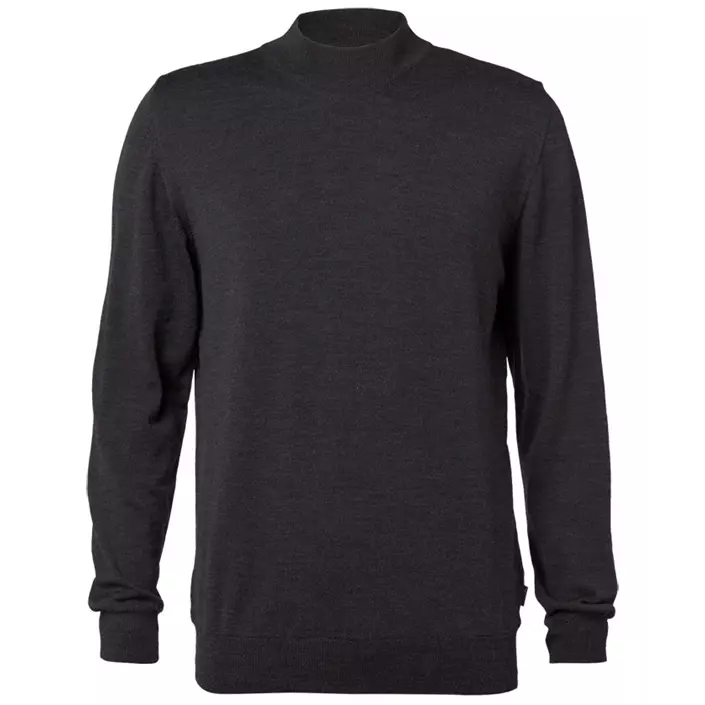 Clipper Milan tröja med hög krage, Charcoal Melange, large image number 0