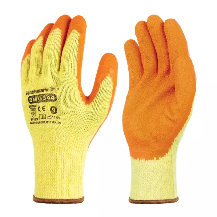Benchmark BMG344 work gloves, Yellow/Orange, large image number 0