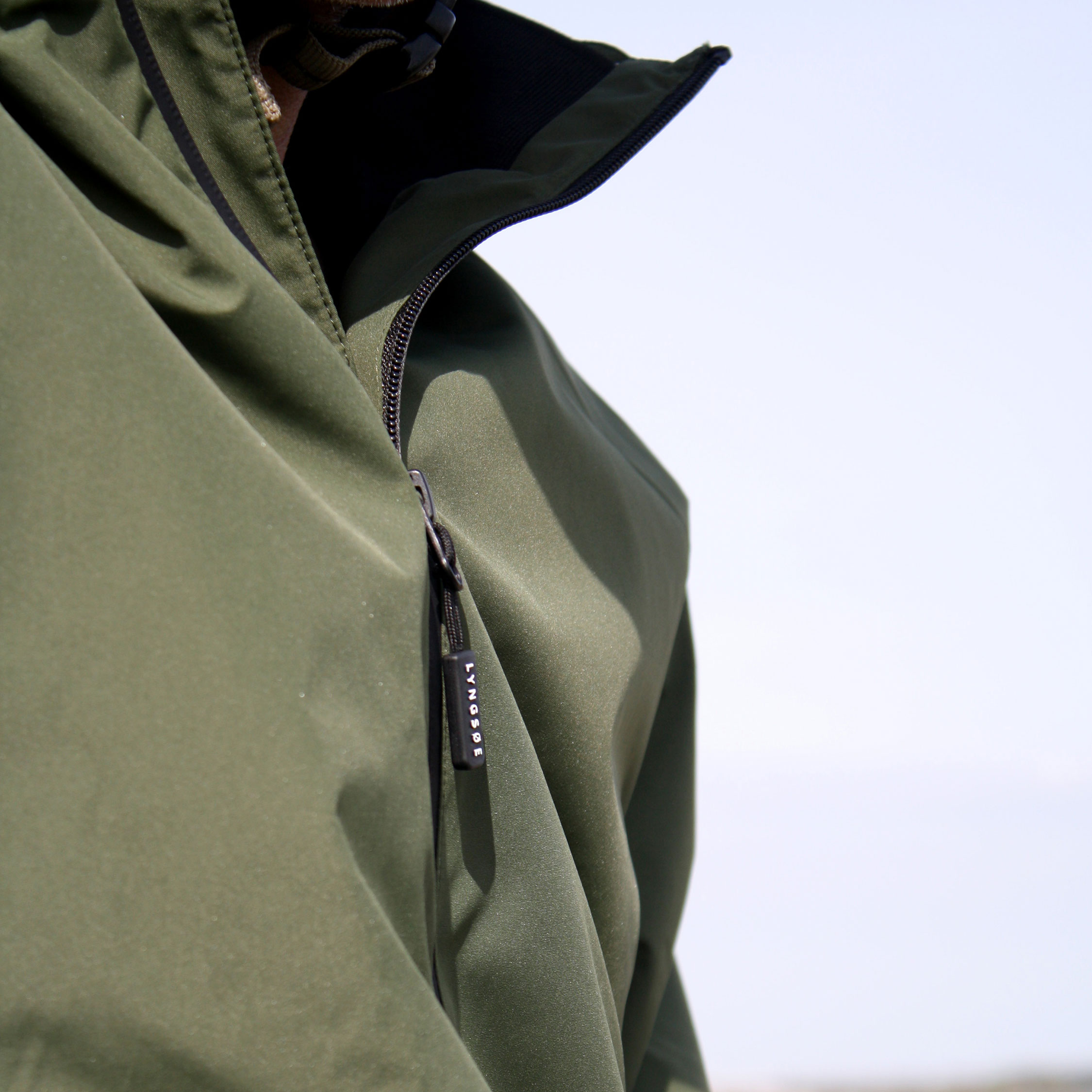 Lyngs&oslash;e rain jacket, Green, large image number 3