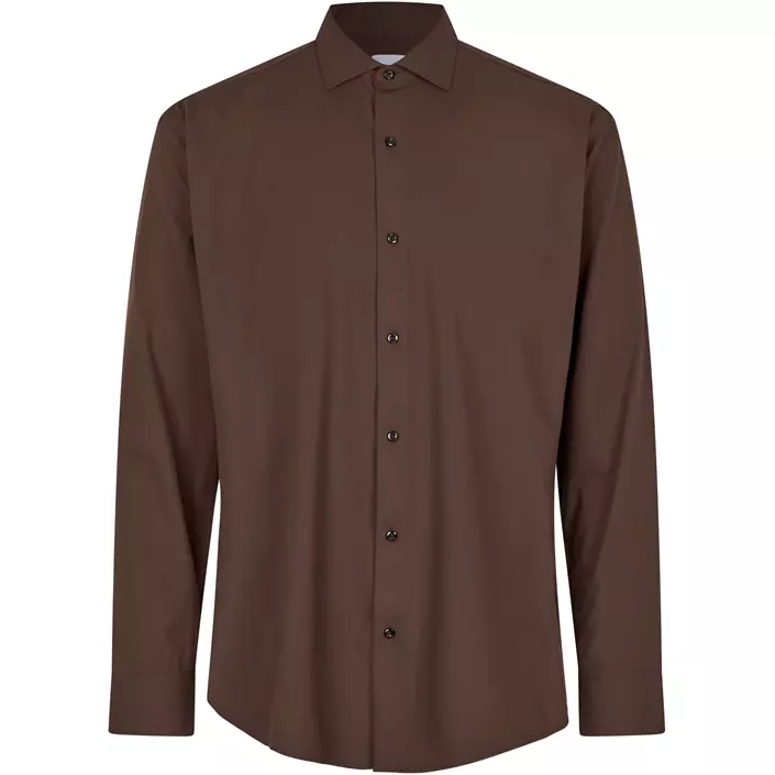 Seven Seas hybrid Modern fit skjorte, Mocca, large image number 0