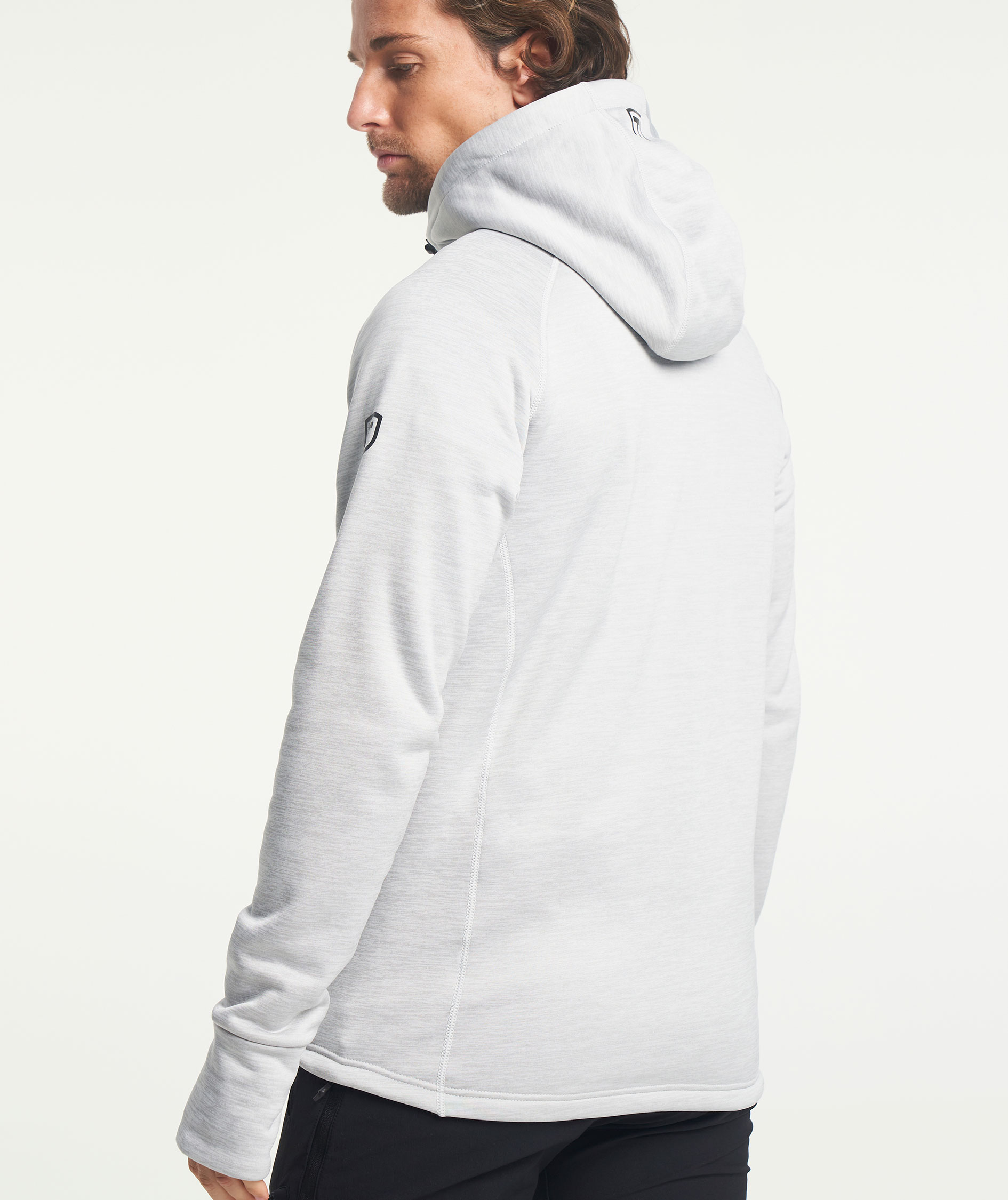 Tenson TXlite hoodie with full zipper, Light Grey, large image number 8