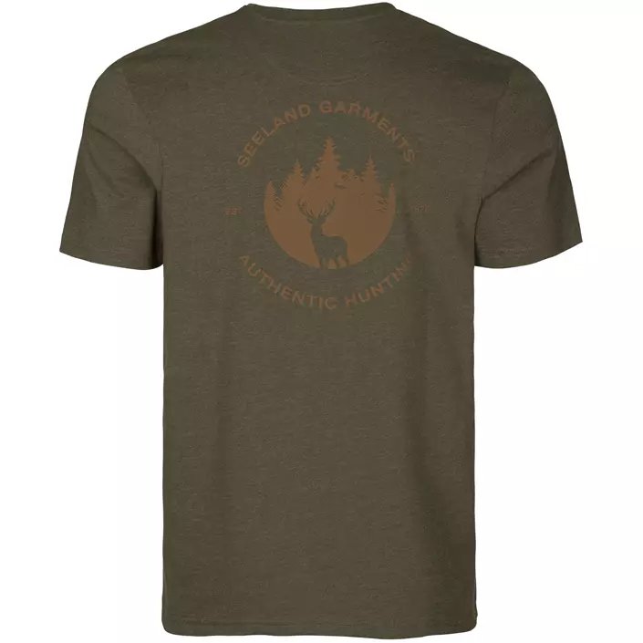 Seeland Saker T-shirt, Pine Green Melange, large image number 2