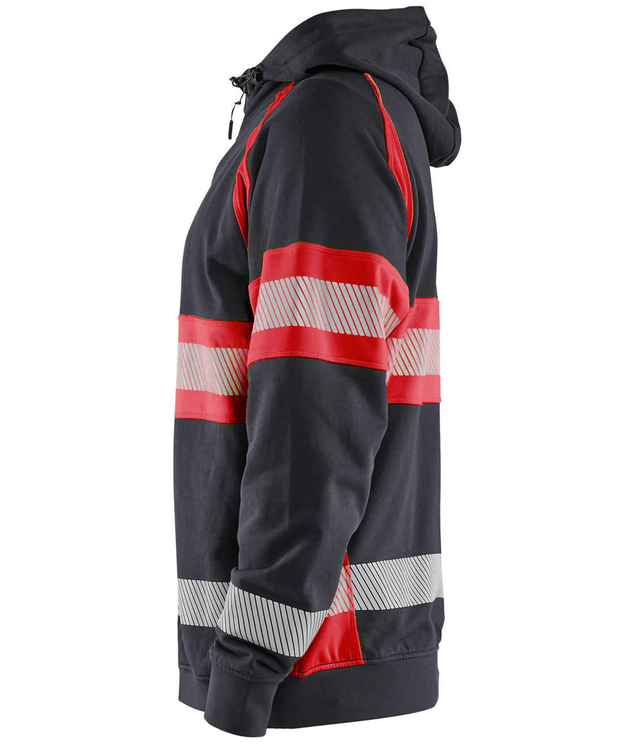 Bl&aring;kl&auml;der hettegenser, Svart/Hi-Vis R&oslash;d, large image number 3