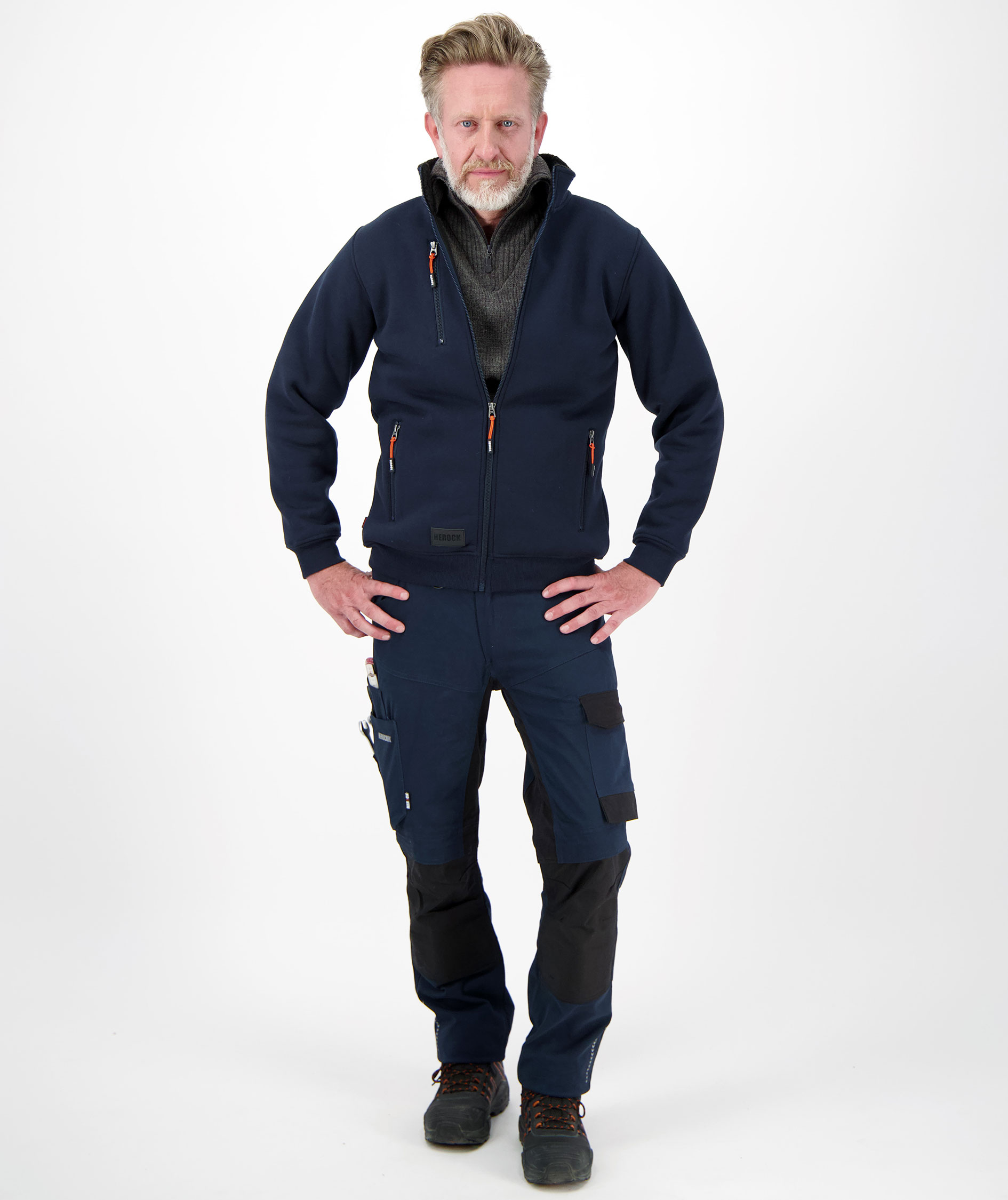 HEROCK Otar cardigan, Navy, large image number 1