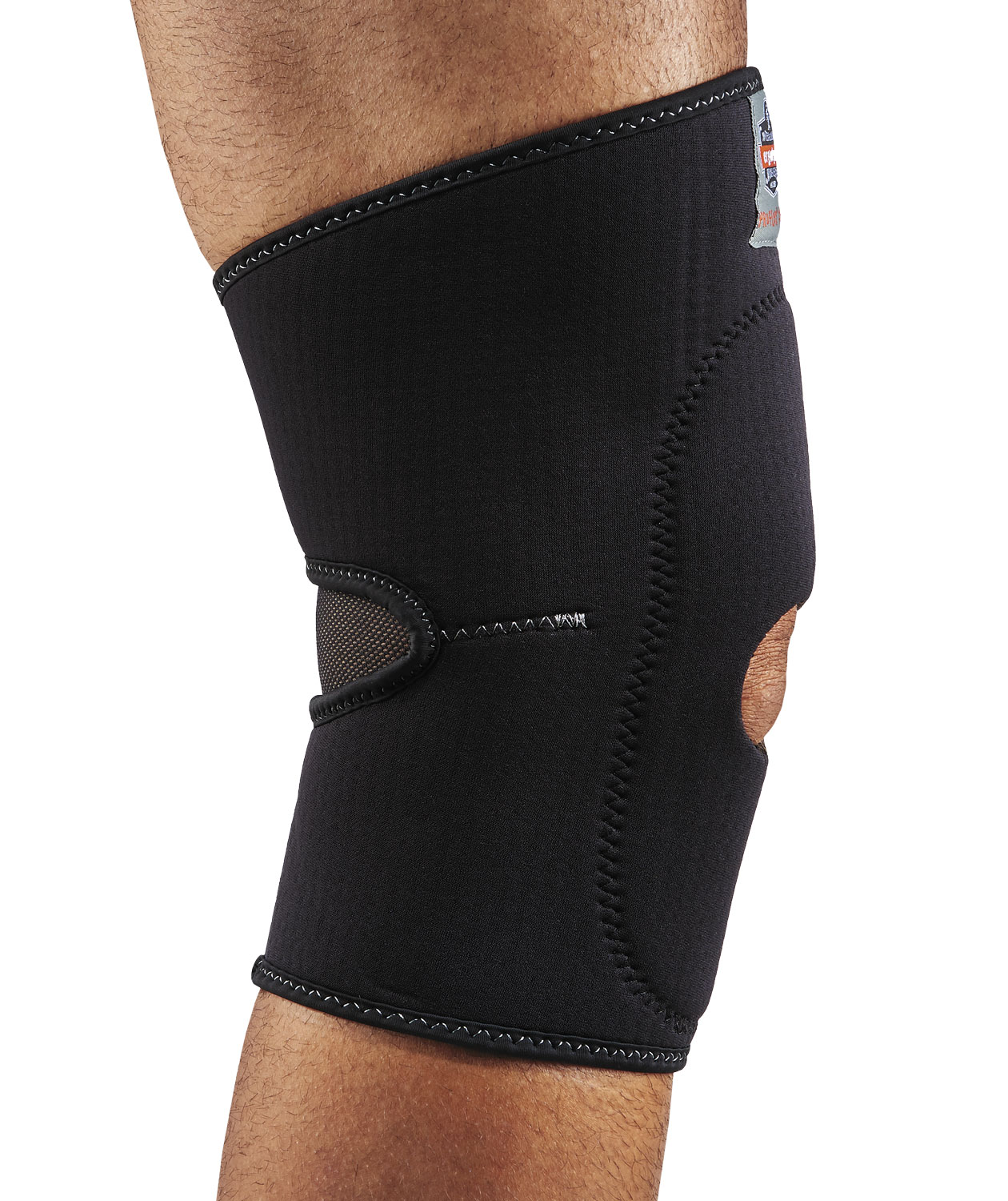 Ergodyne ProFlex 615 neoprene compression knee sleeve, Black, large image number 2