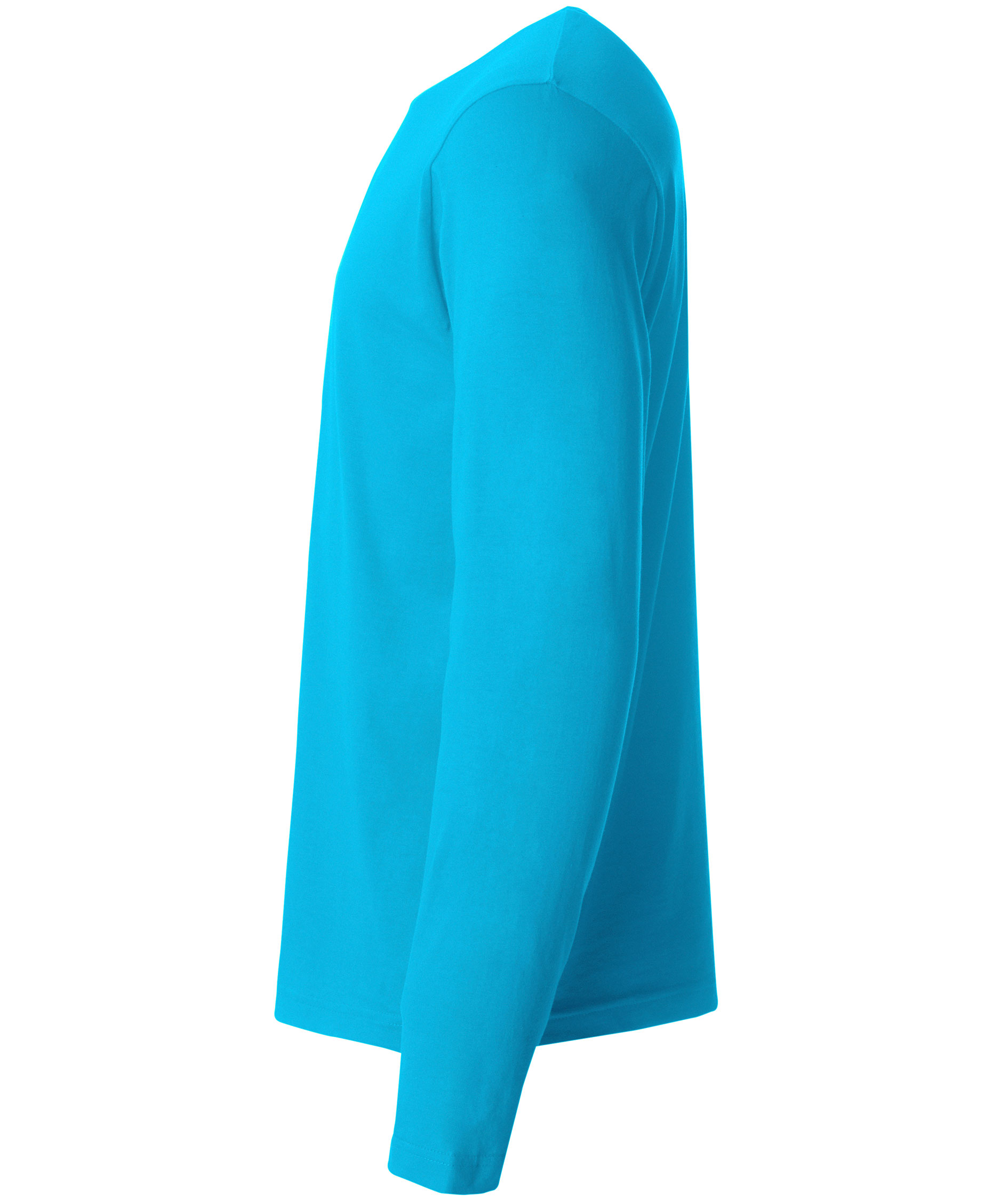 Clique Basic-T lang&aelig;rmet T-shirt, Turquoise, large image number 4