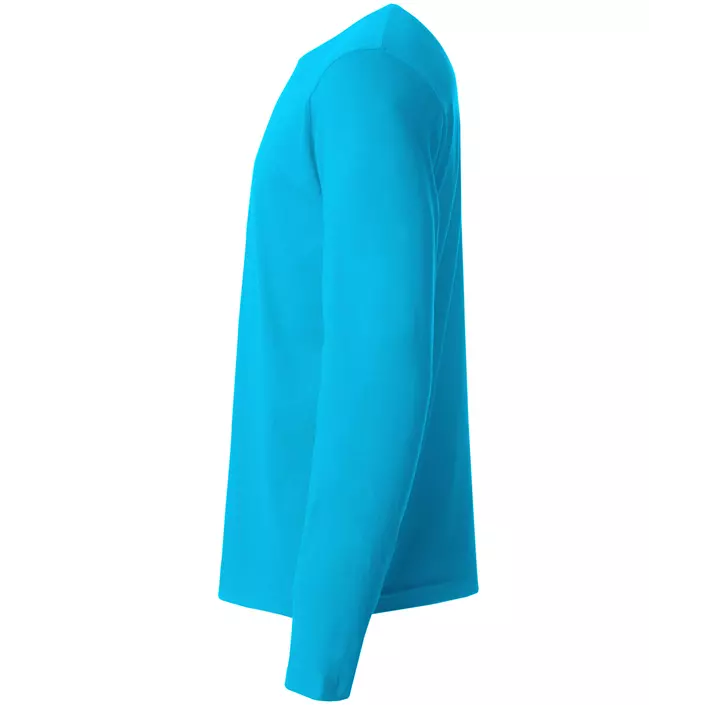 Clique Basic-T langærmet T-shirt, Turquoise, large image number 4