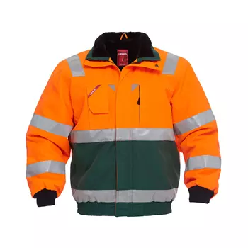 Engel pilot jacket, Hi-vis Orange/Green