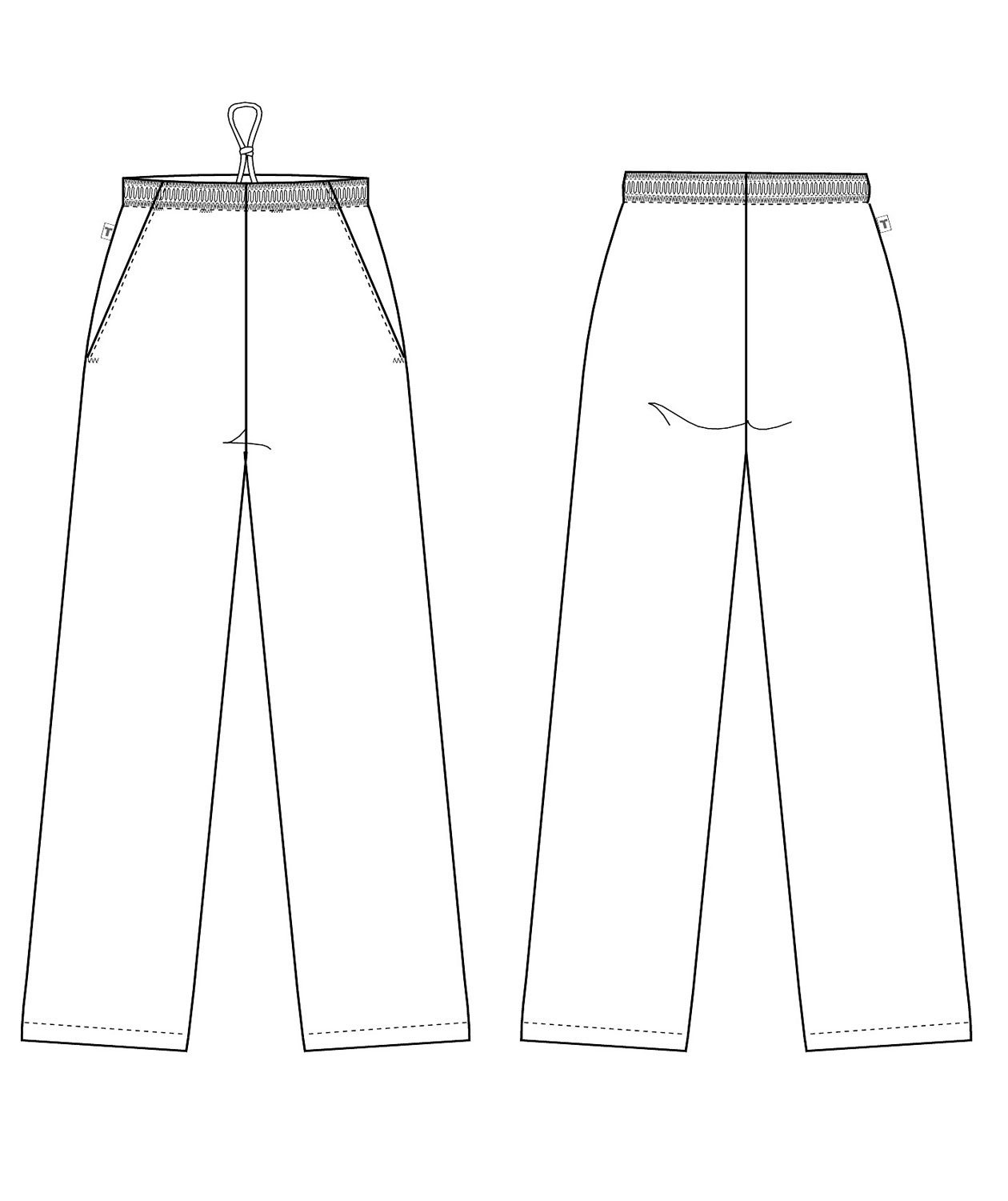 Kentaur jogging trousers leg length 80 cm, Pepita Checkered Black/White, large image number 2