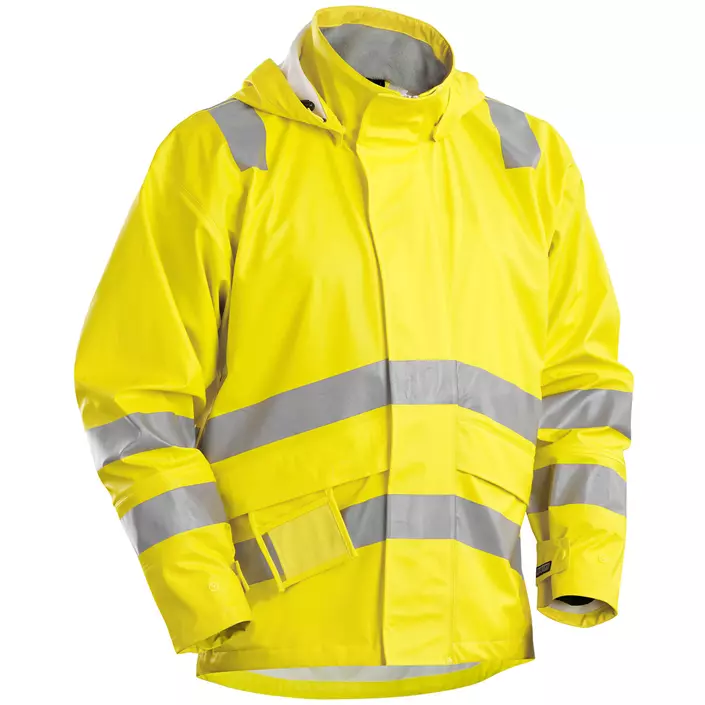 Blåkläder Anti-Flame rain jacket, Hi-Vis Yellow, large image number 0