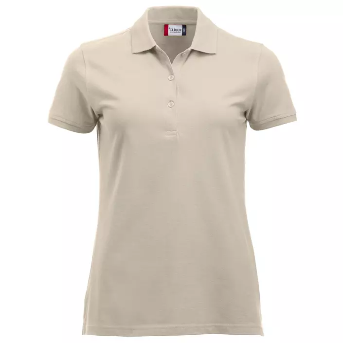 Clique Classic Marion Damen Poloshirt, Hell Khaki, large image number 0